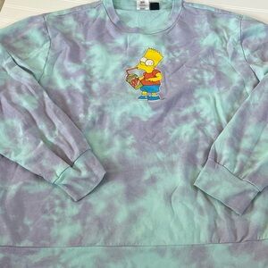 Bart Simpson Tie Dye Sweatshirt